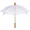 Regenschirme Spitze Regenschirm Parasol Vintage Braut Hochzeit für Teeparty Dekorative Weißbraut