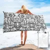 Towel Apocalyptic Illustration No.1 The Son Of Man Quick Dry Classic Sweat Beach Easy To Carry Funny Vintage