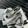 Sexy gladiator sandalen vrouwen schoenen Peep Toe Crystal Decorate High Heel Shoes Luxue Brand Pumps