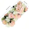 Decorative Flowers 20x50cm Silk Rose Flower Row Artificial Peony For Wedding Arch Floral Home Party Event Decor El Mall Background Wall