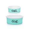 Porcelain Cat Bols Dogs Designer de luxe Bone Chine Céramic Pits Supplies Dog Bowl TFBLUEDOGCATS9648428