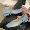 Обувь для обуви модные дамы Мэри Джейн Лолита Женская квадратная обувь 2024 Весенние балетные балет