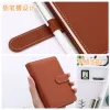 Anteckningsböcker Ruize A6 PU Leather Liten Notebook Pocket Note Book Hardcover Creative Mini Journal Notepad tjockt papper med fodrade 240 sidor