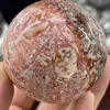 Figurines décoratives Natural Leopard Sket Stone Crystal Energy Gem Sphere Reiki Healing Room Decoration Office Home Meditation Gift