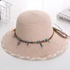 Berets Summer Creative Bow Women's Straw Hat Korean Leisure Vacation Beach Sun Protection And Sunshade Mainland China