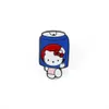 Melody kuromi gatos bebem broche de filmes de anime fofos fofos hard pinos de esmalte coletam cartões de backpack backpack backpat bag colar cravilhas de lapela