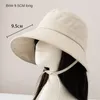 Berets Japane Cotton Strap Fisherman Hat Large Brim Summer Light Thin Breathable Sunshade Cap Korean Edition Lolita Bucket