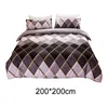 Bedding Sets 3pcs Extra Soft Quilt Cover Accessories El Home Decor Comfortable Pillow Cases Bedroom Set Rhombus Print Gift Fashion