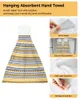 Towel Bohemian Pattern Hand Towels Home Kitchen Bathroom Dishcloths With Hanging Loops Quick Dry Soft Absorbent