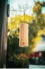 Dekorativa figurer ackord vindklockor japansk stil hand-cranked vintage bambu meditation hänge