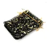 Jewelry Pouches 50pcs Gauze Bag Star-moon Black Bags 9 12cm Special Design Organza Package Bronzed Wedding Gift Candy