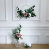 Fleurs décoratives Rose Flower Girls Floral Party Supplies Home Decor Bride Garlands Artificial Fake Wreath Wedding Ornement