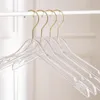 Hängare 10st transparent akrylhängare för vuxna och barnbyxor arrangör garderob spara utrymme hög kvalitet