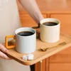 Кружки Nordic INS Korean Mug Water Cup Cufe Coffee Ceramic Home Office Gift Square, чтобы поделиться