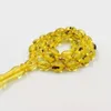 Yellow Real insect Tasbih Islam Rosary Muslim Golden bracelet Eid gift 33 prayer beads Man Misbaha insect Turkey Fashion Jewelry 240412