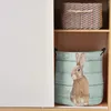 Laundry Bags Easter Spring Animal Vintage Wood Grain Foldable Basket Large Capacity Waterproof Organizer Kid Toy Storage Bag