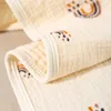 Dekens baby deken katoenen swaddles wrap met patroon voor born's en peuters multifunctionele kinderwagens deksel deksel