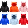 Kids Down Hoodies Mabillets Coton plus léger Zipper New Pressing Technology Long Manneve Baby Baby Boys Girls Winter Jacket Snow Matel 2731190