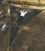 Camp Furniture Multiperson Hammock 3 Point Design Portable Multifunctional Triangle Aerial Mat for Camping Sleep1705222