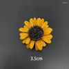 Brooches Arrival Delicate Oil Drip Daisy Flower Cartoon Brooch Harajuku Sunflower Enamel Pin For Women Girlfriend Gifts Pins