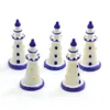 Figurines décoratines phare du château européen miniature fée jardin maison maison décoration mini craft micro-aménagement paysager décor bricolage