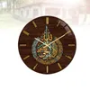 Wandklokken Arabisch decor Home Clock Muslim Eid al-driedimensionale vintage ronde Azan