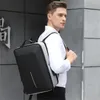 Ryggsäck kombinationslås handväska legering ram hårt skalformade mäns 15,6-tums spel bärbara väska anti-stöld