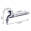 Bathroom Sink Faucets 4 Points Copper Alloy Extension Tube Washing Machine Faucet Household Tap Water Quick-open Mop Pool Balcony Basin