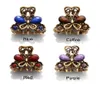 Butfly métal vintage Small Mini Hair Barrettes Clip Claw Claw Retro Crystal Righestone Bijoux en épingle à cheveux Accessoires Head2460210