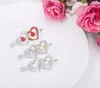 Brooches MZC 3 Colors Double Heart For Women Lapel Collar Pin Wedding White Love Suit Broche Brosh Boutonniere Bijoux