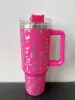 40oz Stainless Steel Tumblers Cups with Lids and Straw Cheetah Cow Print Leopard Heat Preservation Travel Car Mugs Large Capacity Water Bottles with LOGO I0414