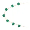 Decoratieve beeldjes Bead Garland Wood Kralen String St Patrick's Day