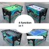 Hockey 4 Function in 1 Table Set Billiard/Ice Hockey/Football/Table Tennis Table Indoor Sport Game Leisure Multifunctional Table