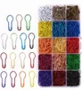 750 Pieces 15 Colors Assorted Bulb Safety Pins Pear Shaped Pins Knitting Stitch Markers Sewing Making with Storage Box6433650