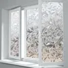 Fensteraufkleber wasserdichtes PVC Frosted Glasfilm Cover Schlafzimmer Privatsphäre 100x45cm Dekoratives Badezimmer Selbstadhes L9J4