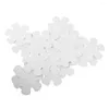 Mattes de bain 9pcs Autocollants de cuisine pour plancher anti-fleur en forme de neige en forme de plancher anti-glisse de sol de planche