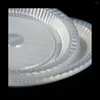 Plates 100PCS Clear Plastic Disposable For Dessert & Appetizers BBQ Party Dinner Travel And Events