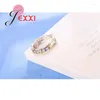 Cluster Rings Woman Classic 925 Sterling Silver Cross Fashion Wedding Jewelry X Form for Women Gift