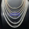 Cheapest Price Hip Hop Sterling Sier 2mm 3mm 4mm 5mm 6.5mm VVS Moissanites Diamond Necklace Moissanite Tennis Chain 2024