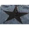 Streetwear harajuku denim şort erkek patchwork büyük boy hip hop mavi kot pantolon yaz gündelik gevşek şort 240408