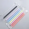 Copas descartáveis canudos 100pcs bolhas palha de palha bebendo BPA Free Reusable para Boba Milkshake Smoothie Sushie Juice