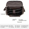 Backpack UKF Retro Genuine Leather Men Large Capacity Laptop Bag School Male Shoulder Bags Travel Backpacks