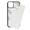 2D Sublimation Case dla iPhone 13 Pro XR x Silikon TPU+PC Case do drukowania przesyłania ciepła z aluminiowym arkuszem dla 14 plus pro Max LL