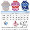 Designer Dog Clothes Pet Shirt Breattable SubliMation Printing Apparel Letter Valp Färgglada tröja PETS T-shirt för små hundar Poodle Chihuahua Blue L A340