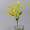 Fleurs décoratives de simulation artificielle réutilisable décoration de fleurs branche avec feuilles pour le mariage à la maison 39 intérieur