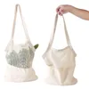 Shopping Bags Mesh Bag Reusable Tote Grocery Storage Handbag Eco Shoppers Shopper Cotton Market String