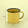 Massen Party Tasse Geschenke Kaffee Zinn Tassen Teesaft Gedenkbecher Retro Buntes Metall Bier Camping Emaille