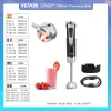 Blender Vevor 8/12 prędkość zanurzenie mini przenośny mikser mikserowy mikser 200 W 500W bezprzewodowy homeAppliance dla kuchni