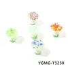 Figurines décoratives 5pcs Belle fluorescence couleur champignon charme de lune