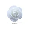 Fiori decorativi 100 pack/lotto Elegante decorazione di rose per tocco di lusso in casa durabilità di lunga durata capitule di artificielle puro bianco